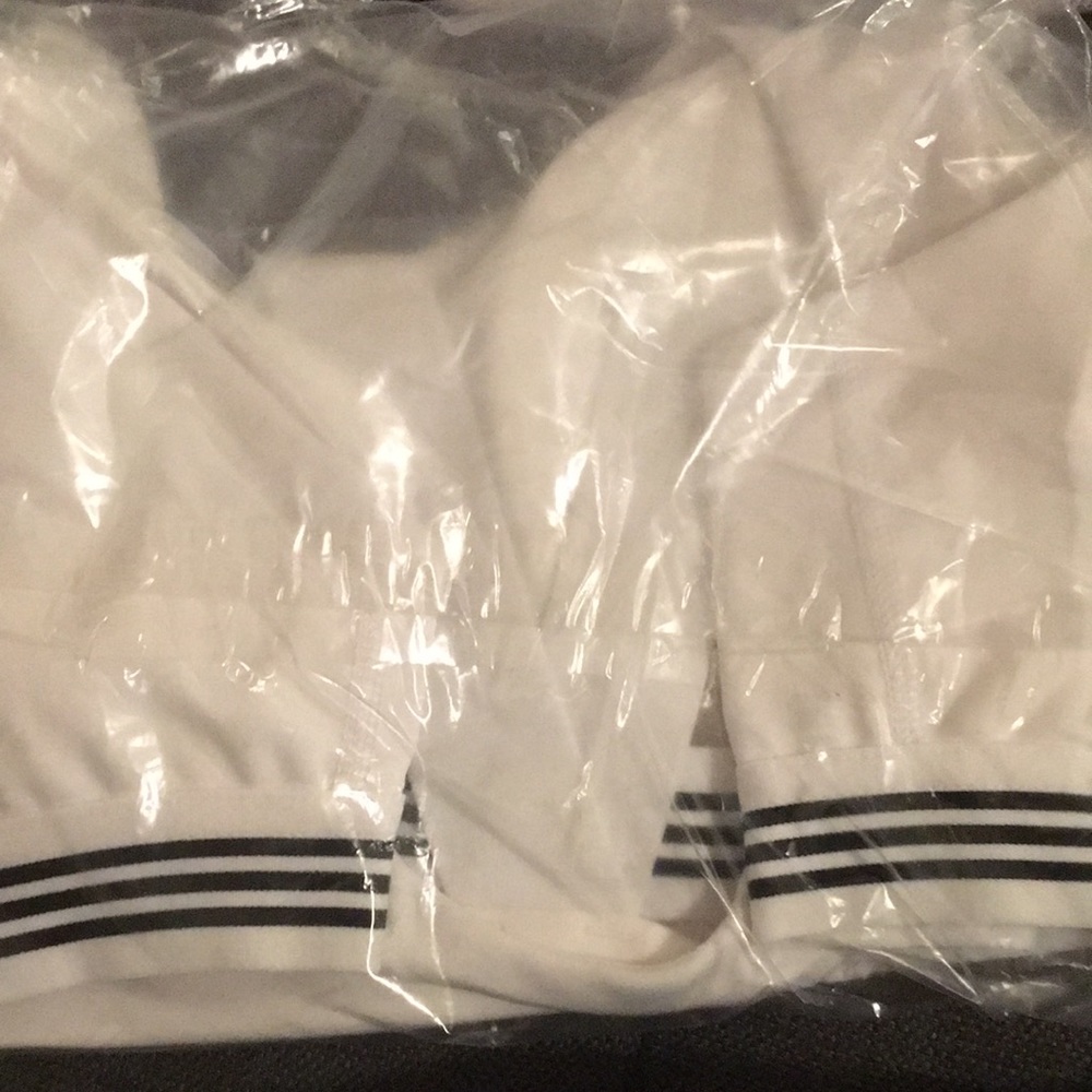 Adidas large girls white sports bra. This has never been opened. New with tags - Picture 2 of 4